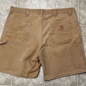 Carhartt Men's Tan Cargo Work Shorts, size 40” Vintage
